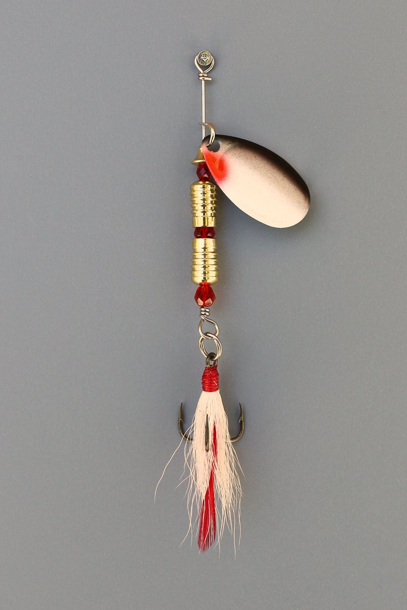 Inline Spinner - Red Tail 4 - Silver Shiner